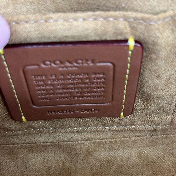 Coach Leather Hailey Flap Bag In Signature Canvas Crossbody Purse Powder Pink - Picture 8 of 8